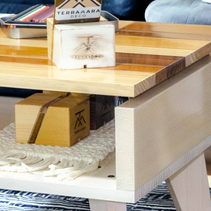 ELEMENTAL Couchtisch mit klappbarer Tischplatte | Verschiedene Farben und Größen zur Auswahl für den Großhandel von Terramara