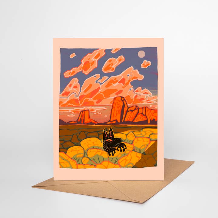 Pine Bones - Wholesale Everyday Greeting Card - Rabbitbrush– Blank Greeting Card Nature Illustration1