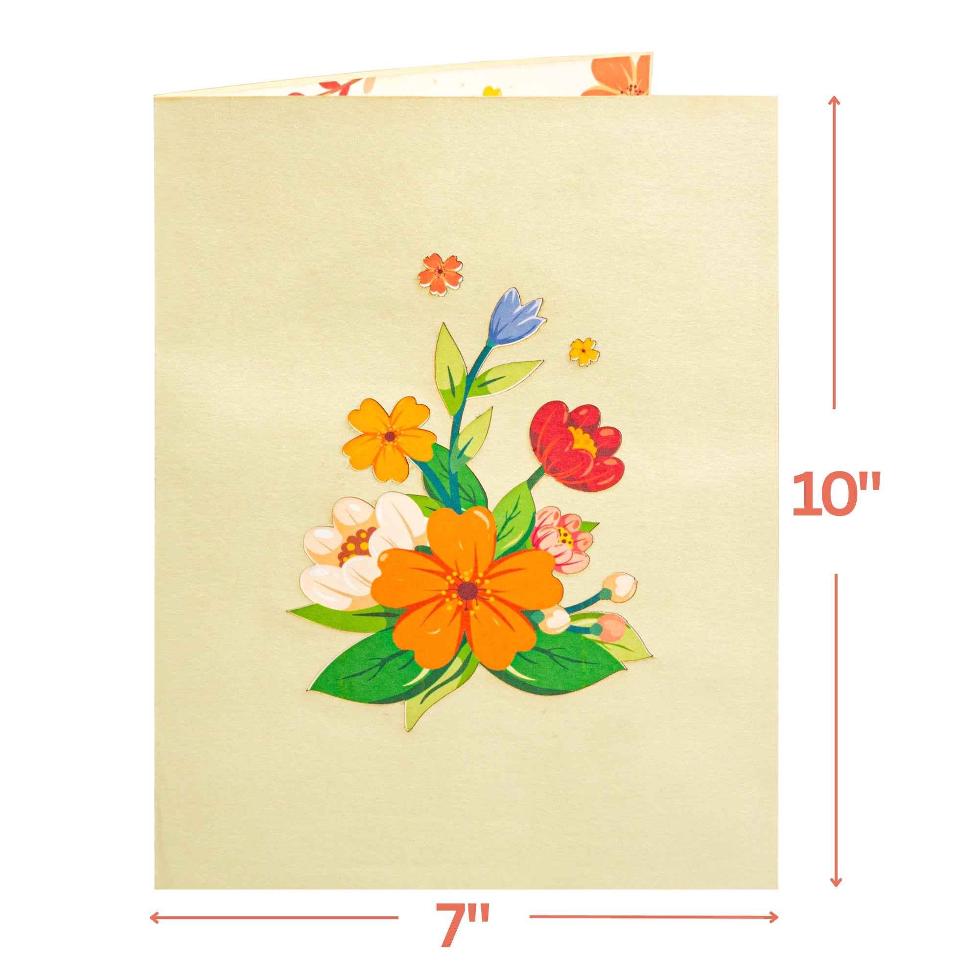 Paper Love - Vente Carte de vœux classique - Bouquet Floral Surdimensionné 10" Pouces1