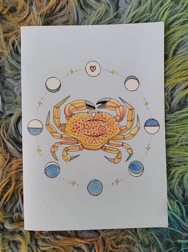 Cancer - Zodiac Card for wholesale by MOONFACE