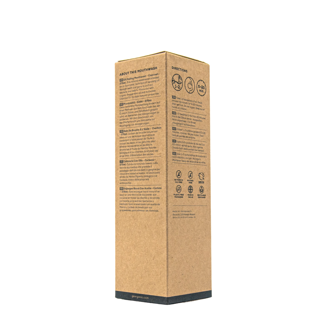 Georganics – wholesale Mouthwash – Oil Pulling Mouthwash - Charcoal4