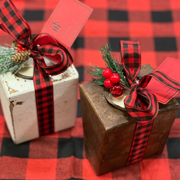 Plaid Rooster Co - Wholesale Jar/Filled Candle - HOLIDAY Sugar Mold Soy Candle