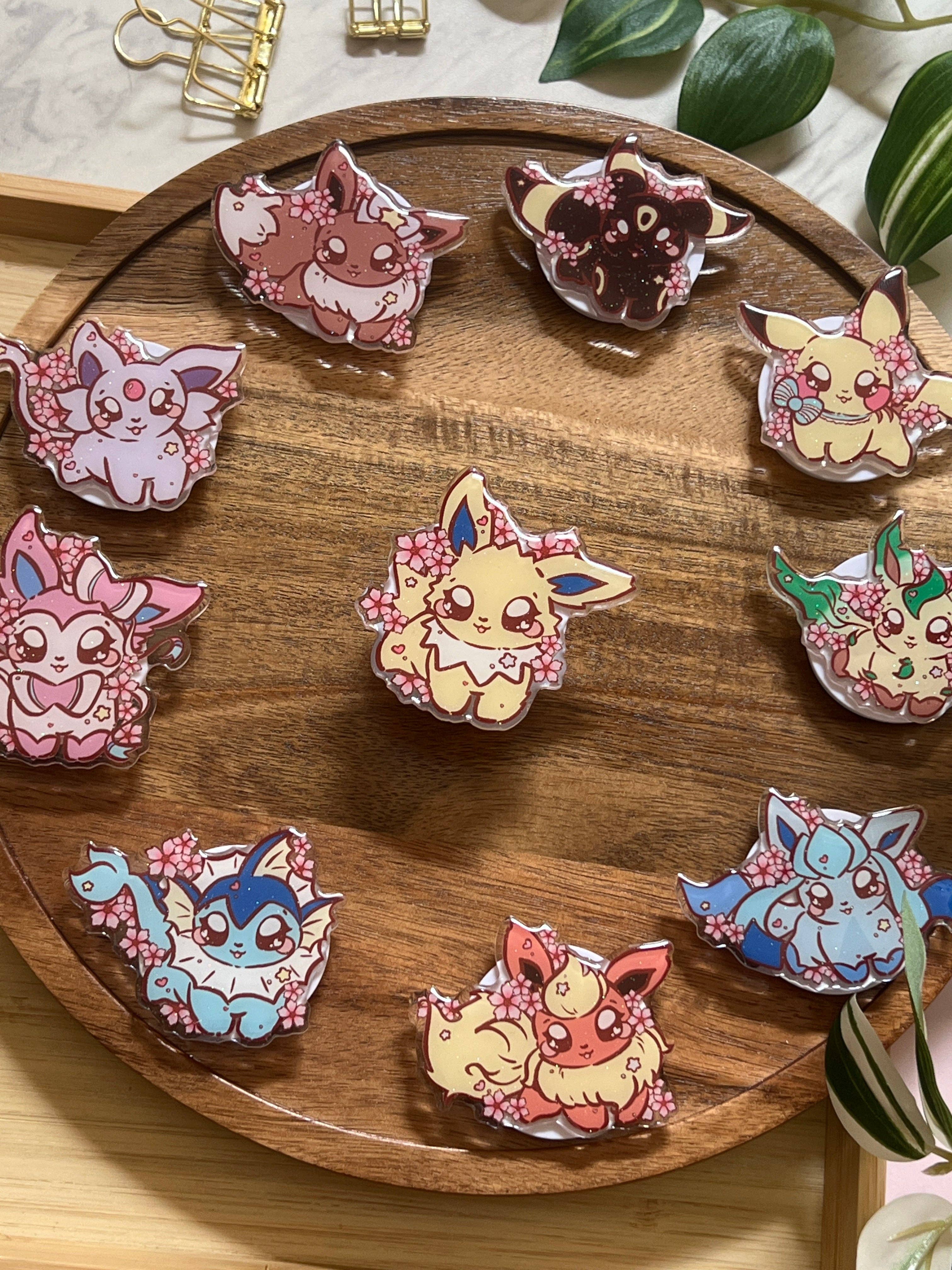 Peony Lee Art - Wholesale Phone Grip - Cherry Blossom Elemental Evolutions Glitter Epoxy Acrylic Phone Grips2