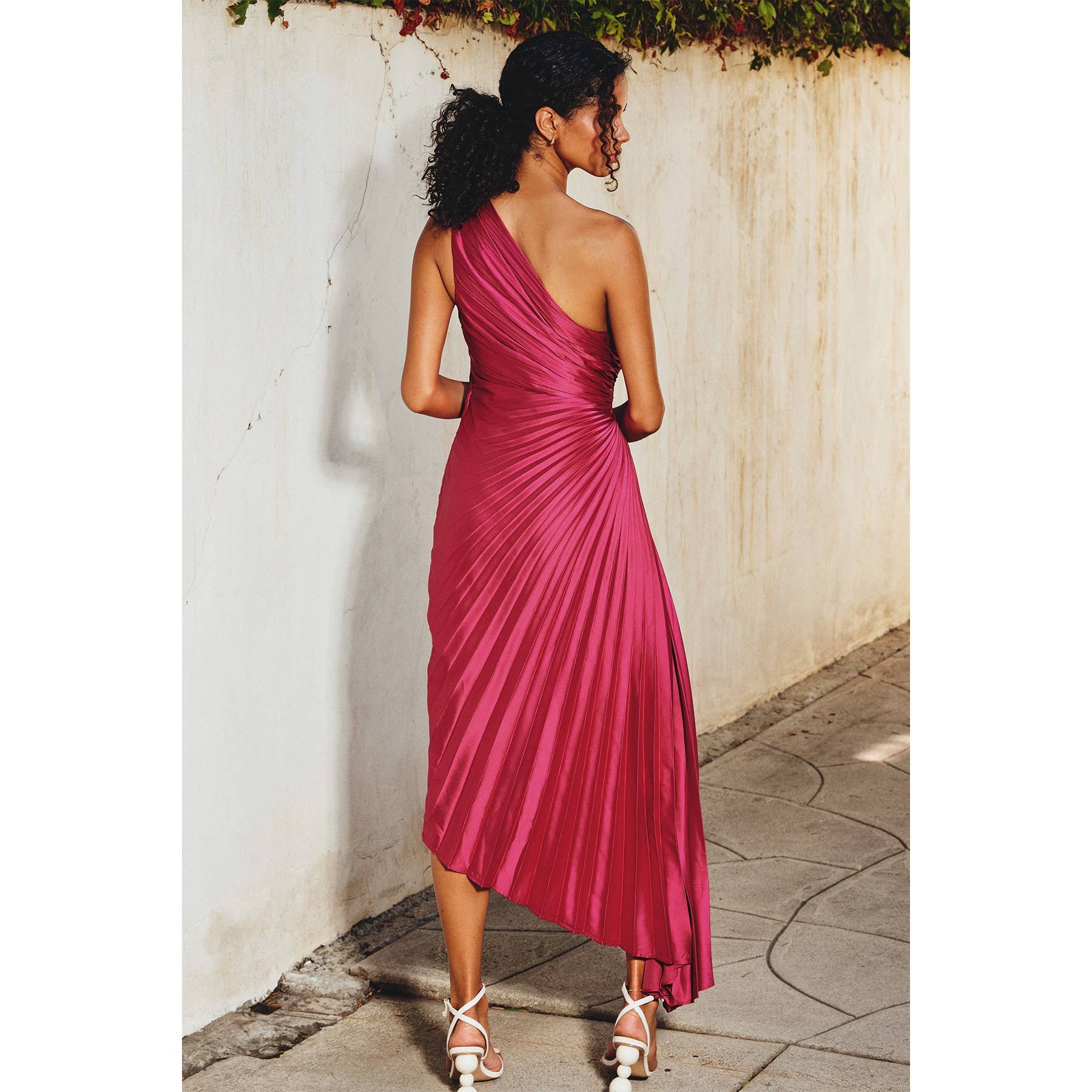 Dress Forum - Wholesale Dress - Women's - Olympia Asymmetrical Pleated Maxi Dress13