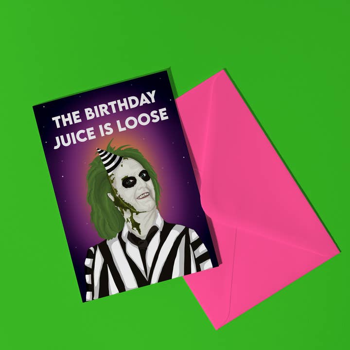 by Rosybum - Wholesale Birthday Card - Beetlejuice Birthday Card