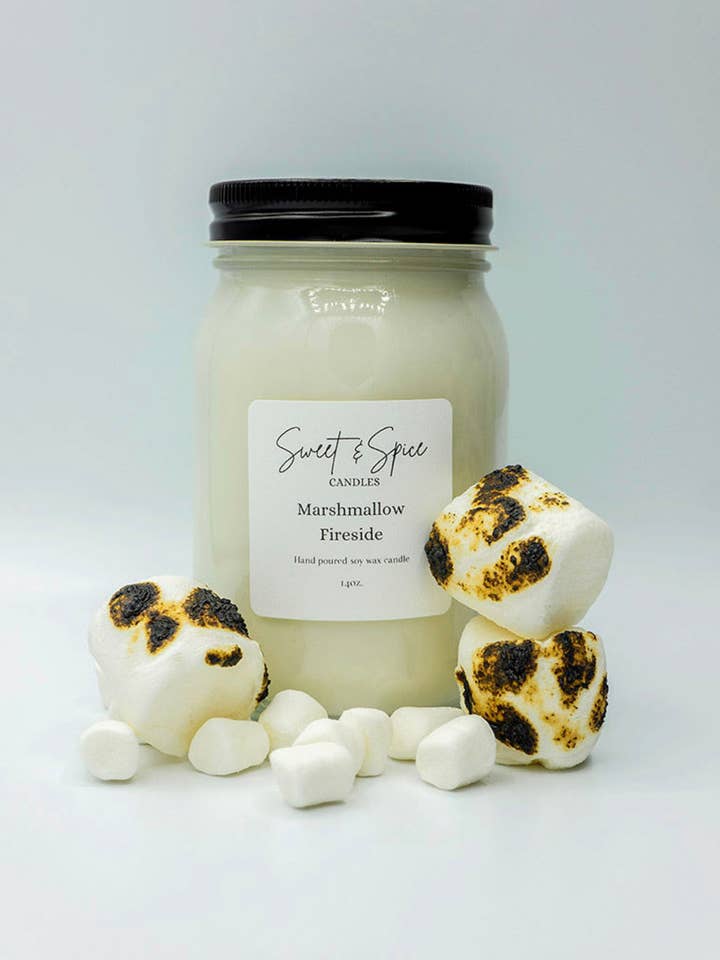 Marshmallow Fireside Soy Wax Candle for wholesale by Sweet & Spice Candles
