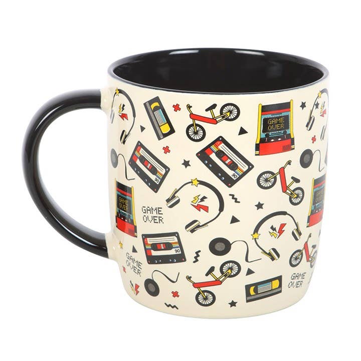 Something Different Wholesale - Wholesale Coffee Mug - Retro 80s Print Mug1