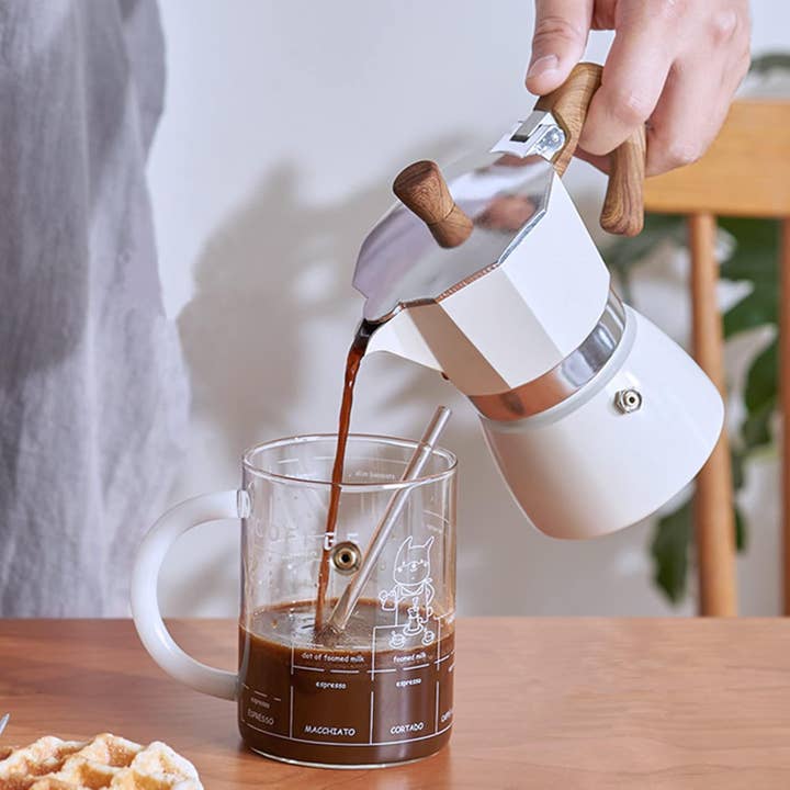 Classica Caffettiera Italiana Moka a Valvola Singola in Metallo Piccola per la vendita all'ingrosso da parte di VIGOR