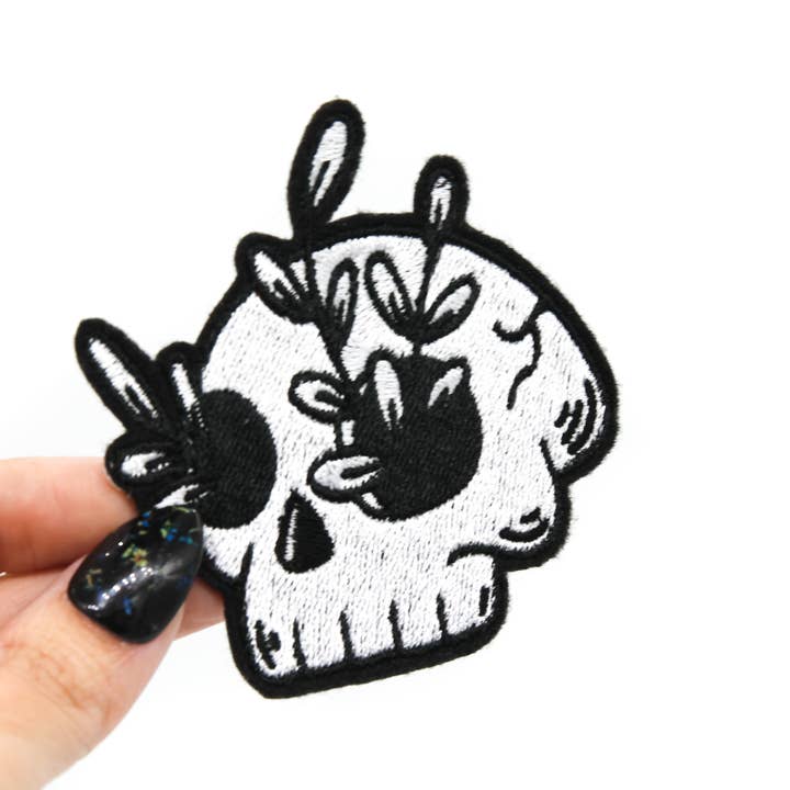 Project Pinup - Venta al por mayor Parches - Parche bordado con calavera Death Garden