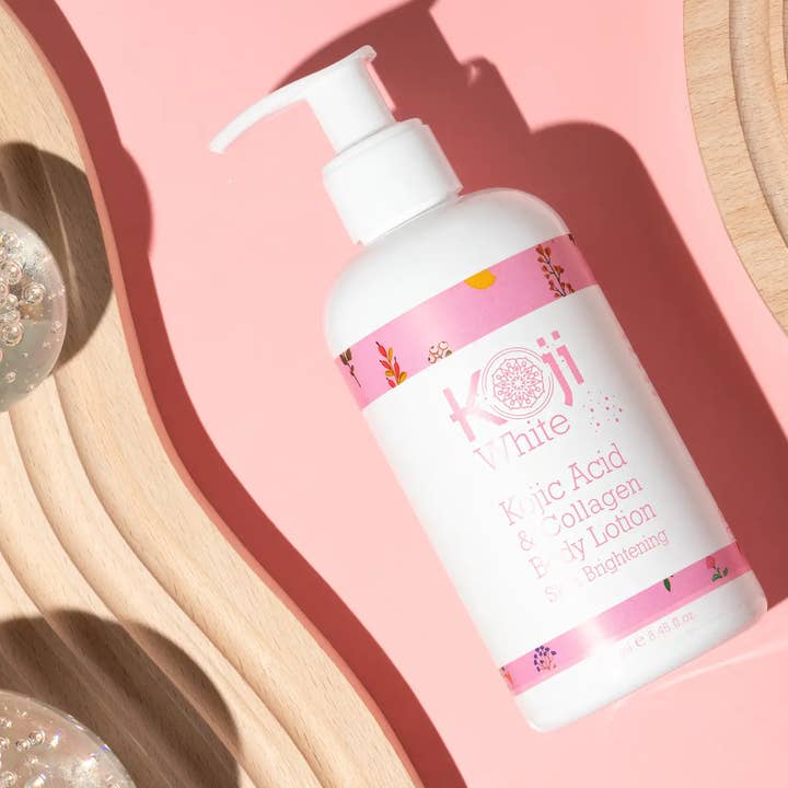 Koji White – Großhandel Körperpflegecreme/Bodylotion – Hautaufhellende Körperlotion mit Kojisäure und Kollagen 1 Flasche