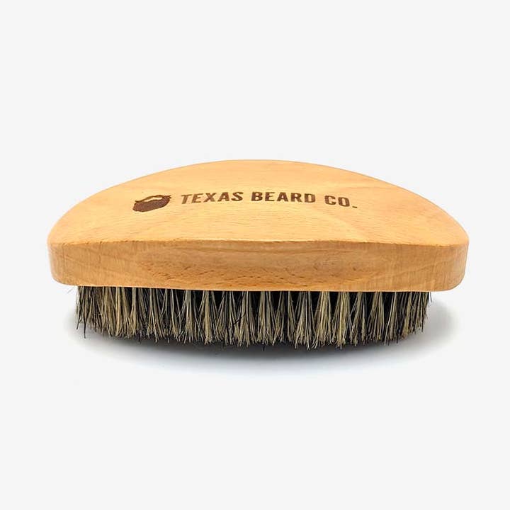 Texas Beard Co. Curved Beard Brush for wholesale by Texas Beard Company