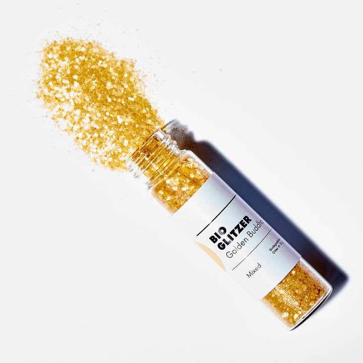 BIOGLITZER | GOLDEN BUDDHA MIXED | 10 GRAMM für den Großhandel von BIRKENSPANNER