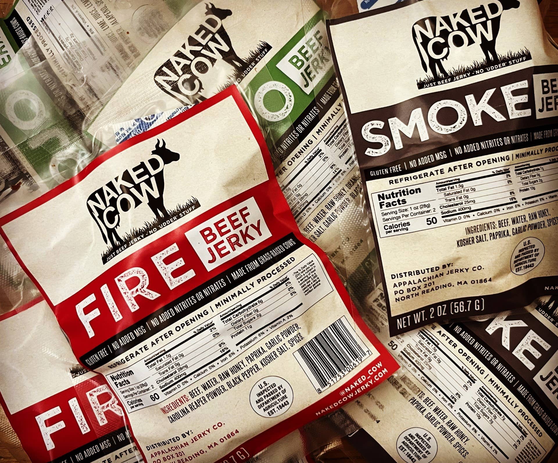 Naked Cow - Wholesale Jerky - Naked Cow Mojo Beef Jerky, 2oz5