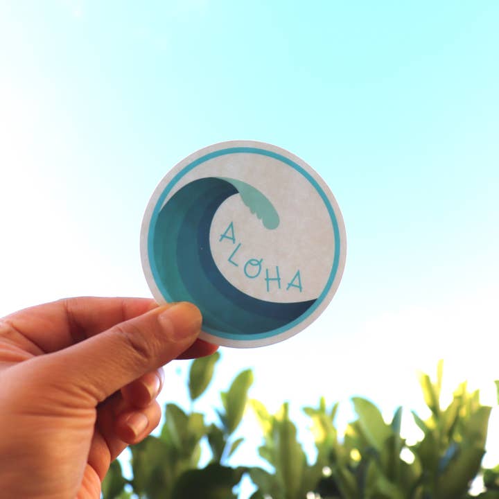 Aloha Wave Sticker for wholesale by Design Jord