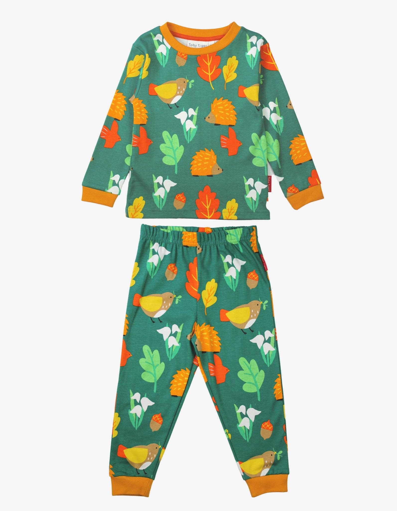 Toby Tiger - Wholesale Sleepwear Set - Kids - Organic Autumn Print Pyjamas1
