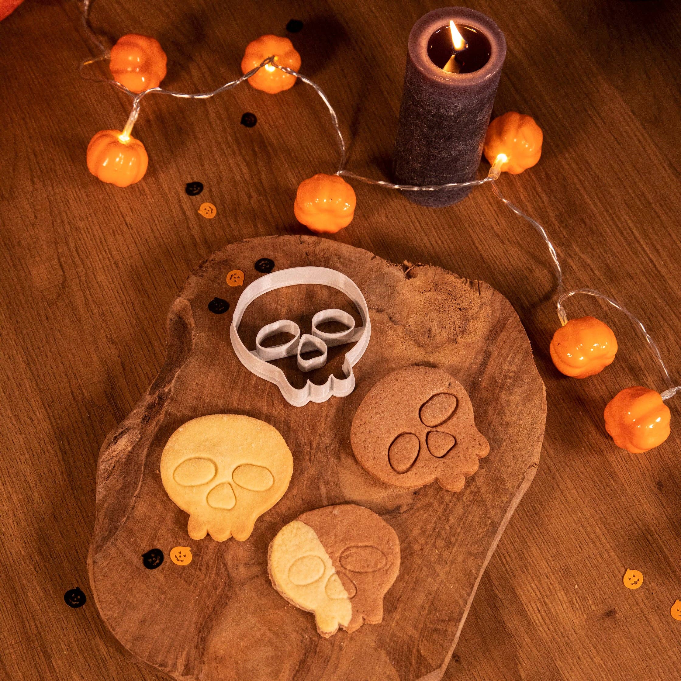 Uniberry 3D - Wholesale Cookie Cutter - Skull Cookie Cutter - Halloween0