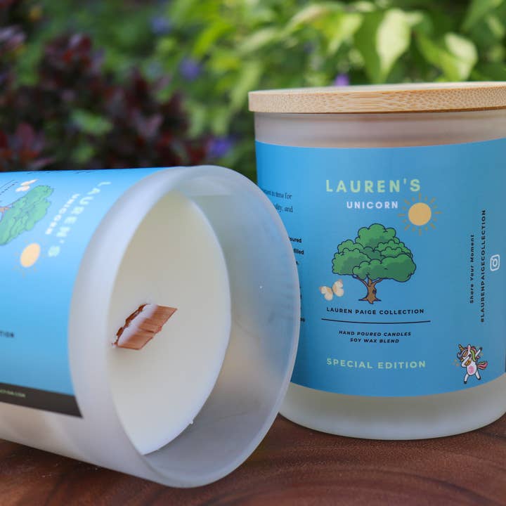 Unicorno di Lauren | 4ª Edizione | Miscela di Cera di Soia + Cocco per la vendita all'ingrosso da parte di Lauren Paige Collection