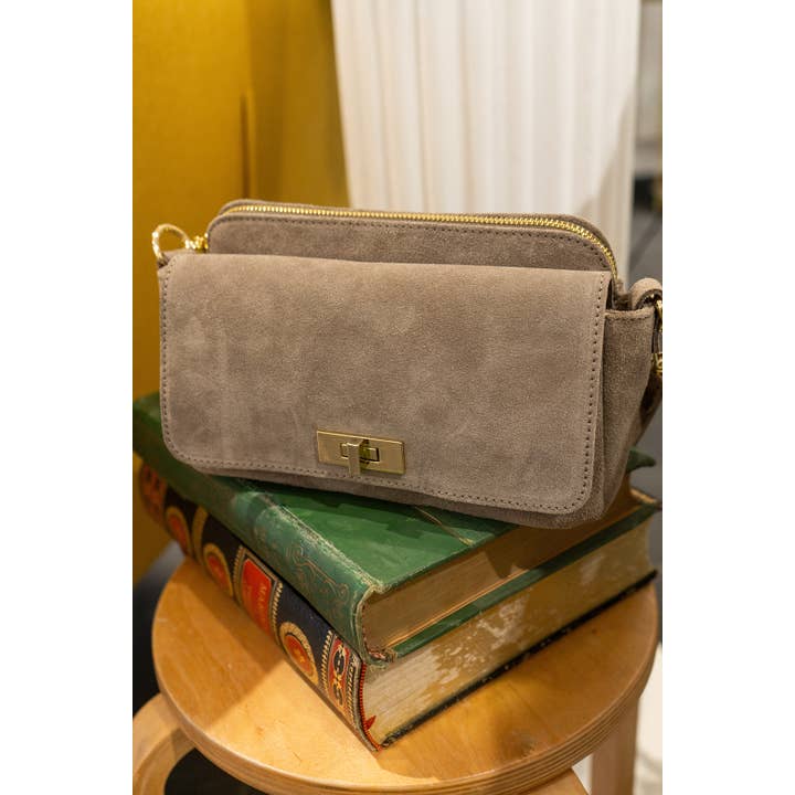 Cherry Paris - Wholesale Messenger Bag - Women's - ILIANE SUEDE Bag - 418842
