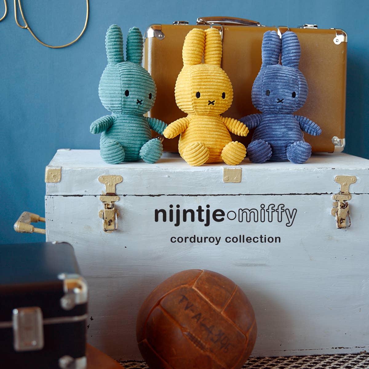 Miffy by S-c Brands – wholesale Stuffed/plush toy – Kids & baby – Miffy Corduroy ECO Green 23cm3