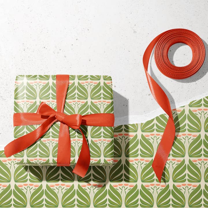 Rebecca Jane Woolbright - Wholesale Wrapping Paper Roll - Oma's Garden Wrapping Paper | 2 Sheets, 20" x 29"