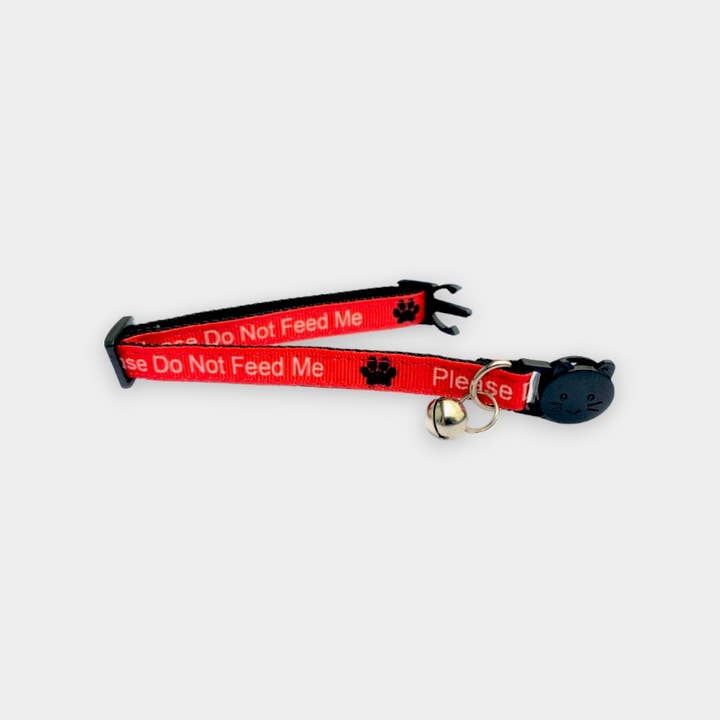 Zacal Cat Collars - Wholesale Pet Collar - Cat - Please Do Not Feed Me' Kitten Collar - Red1