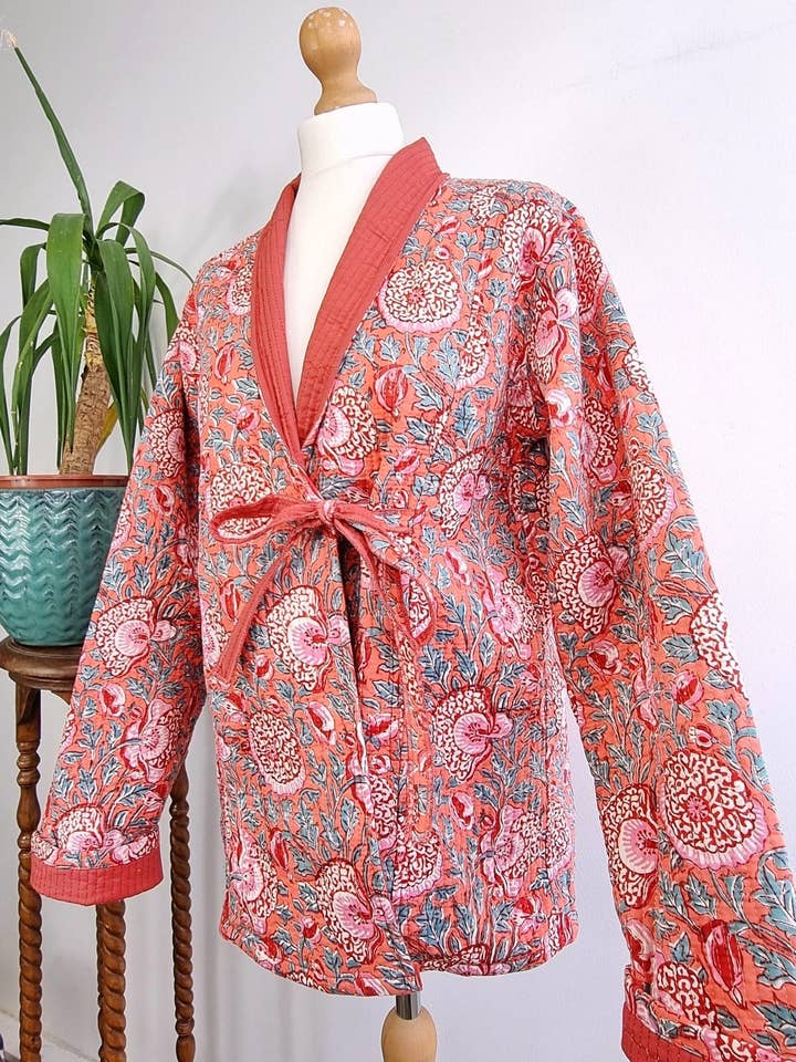 Chaqueta acolchada de algodón puro (algodón quirúrgico en el interior) para venta al por mayor de Essential Designs London