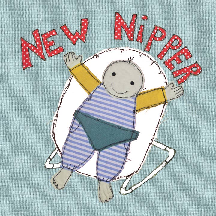 new nipper baby card for wholesale by Poppy Treffry