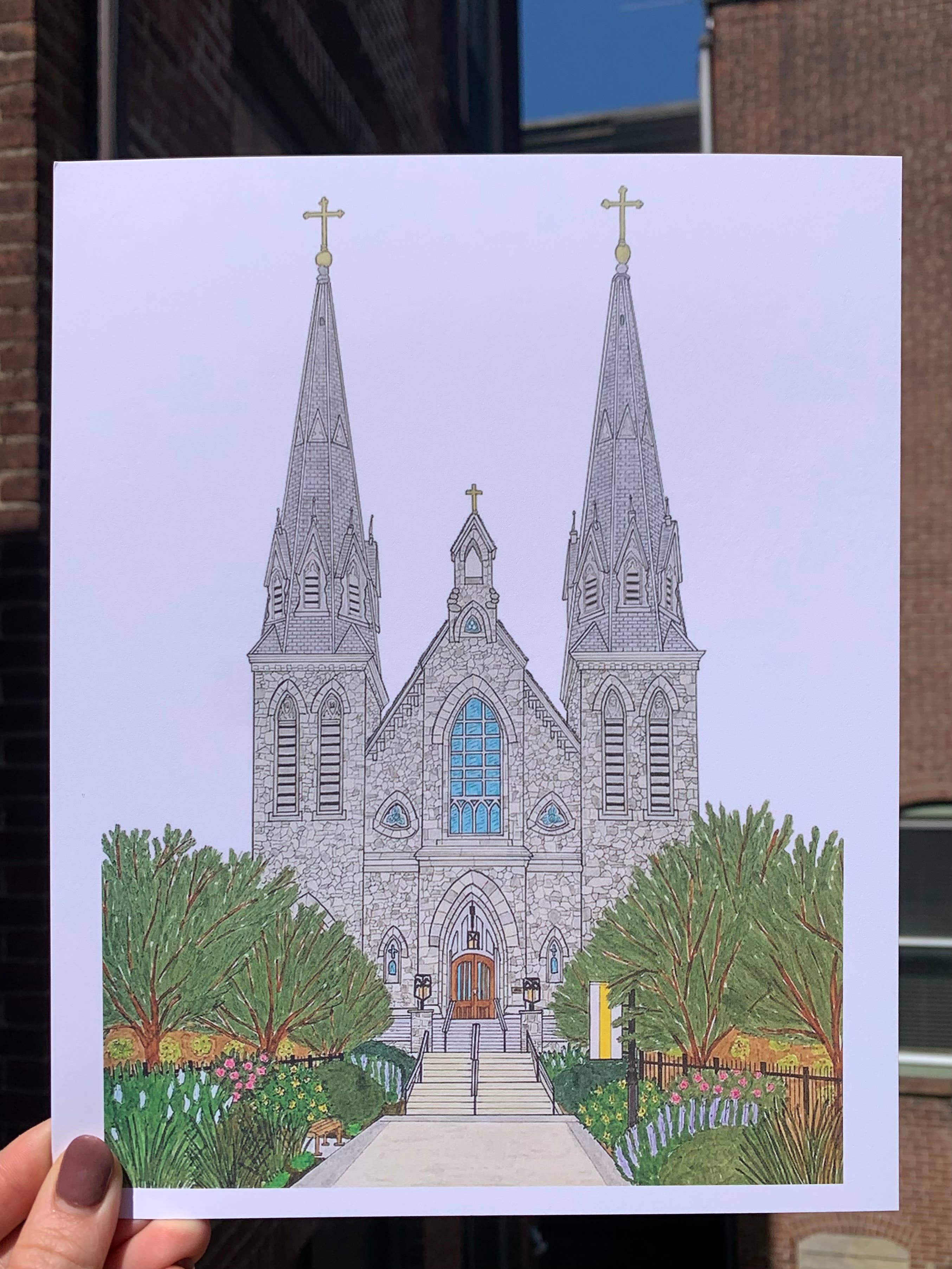 ArtByAlicia - Wholesale Art Print - Villanova Church 8x10 Print1