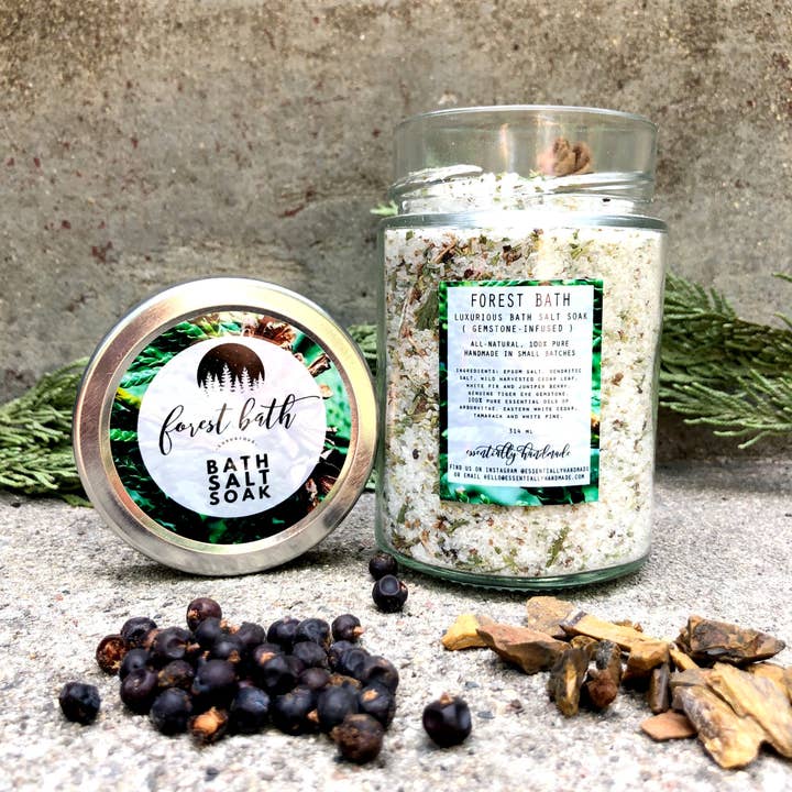 Forest Bath Natural Botanical Essential Oil Bath Salt Soak for wholesale by Ritual:Wild
