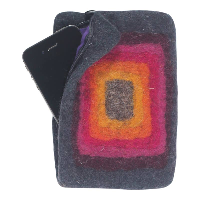 Erik & Mike - Venta al por mayor Monedero - Mujer - Monedero de fieltro de lana perforado con aguja y cierre hecho a mano1
