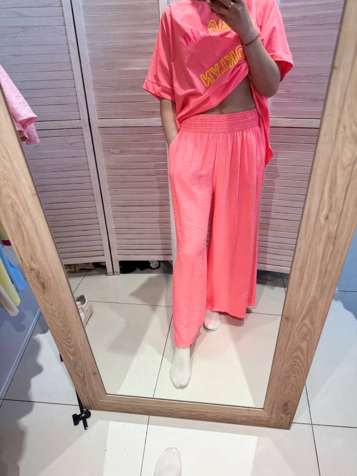 Fluid pants with elastic waistband - p1053 for wholesale by VICTORIA&ISAAC