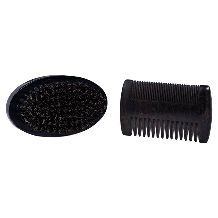 Golden Grooming Co. - Wholesale Beard Brush/Comb - Beard Grooming Kit: Brush & Comb