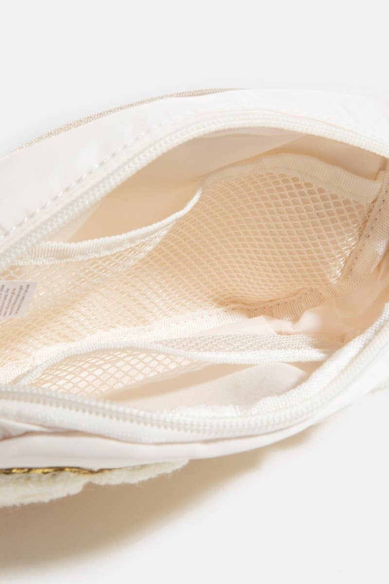 IV Fuzzy Glitter Bride Crossbody Bag for wholesale on Faire2