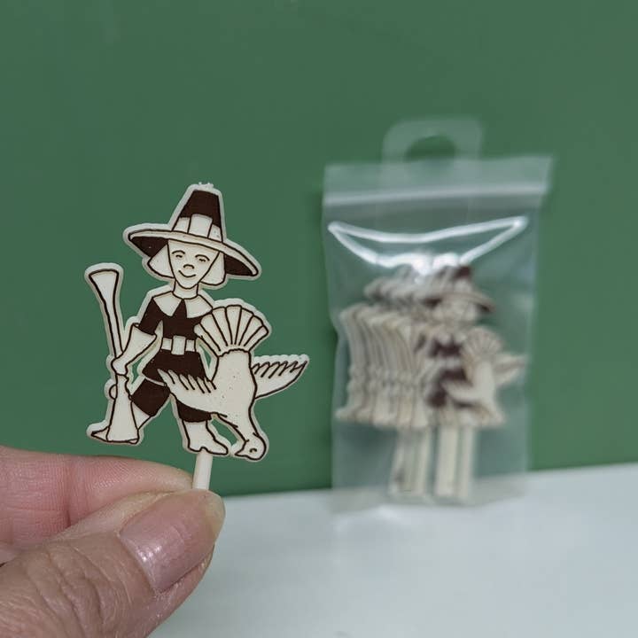 vintagegoodies – wholesale Cake/cupcake topper – Pilgrim cupcake picks1