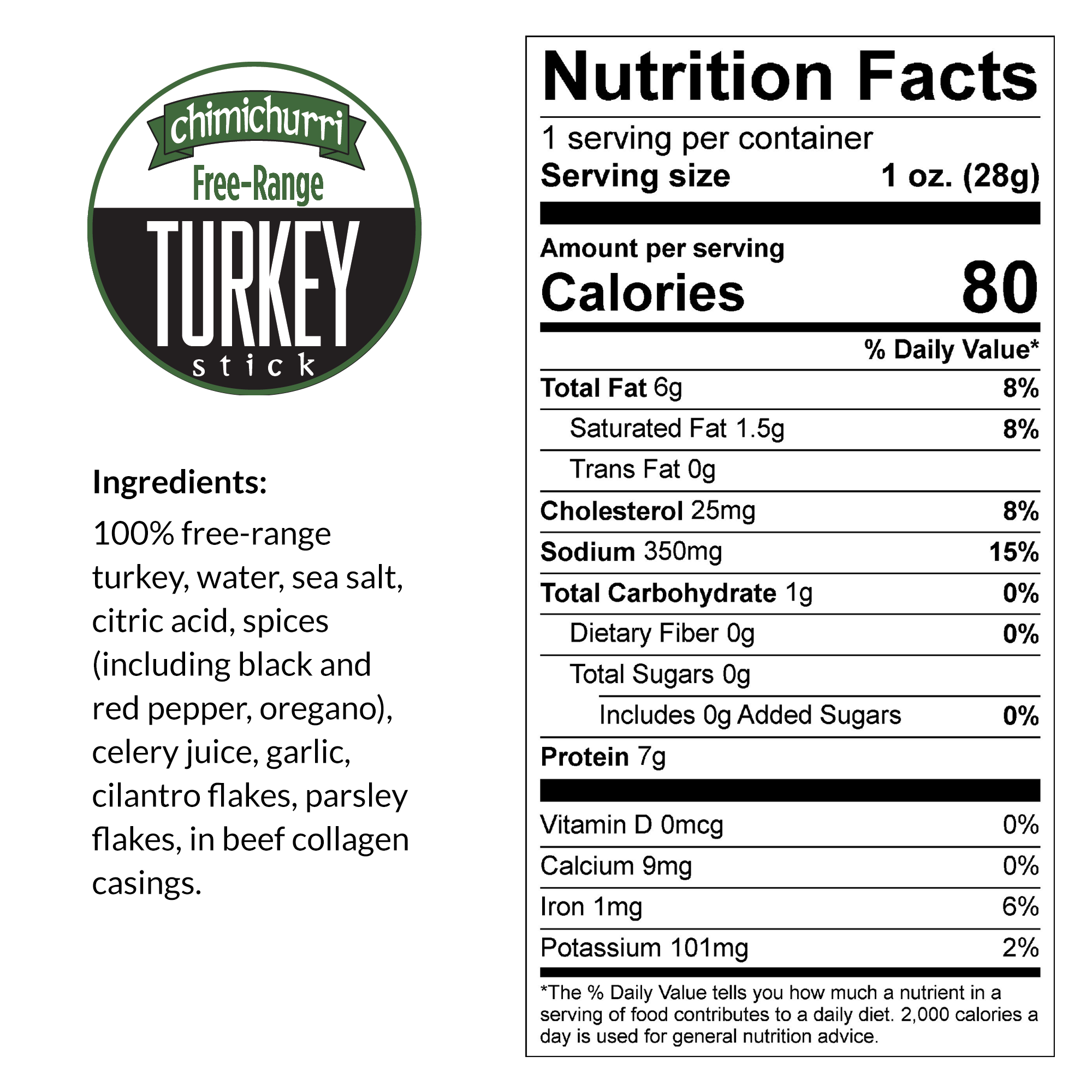 Sogo Snacks - Wholesale Jerky - Chimichurri - Free-Range Turkey Sticks (No Sugar)1