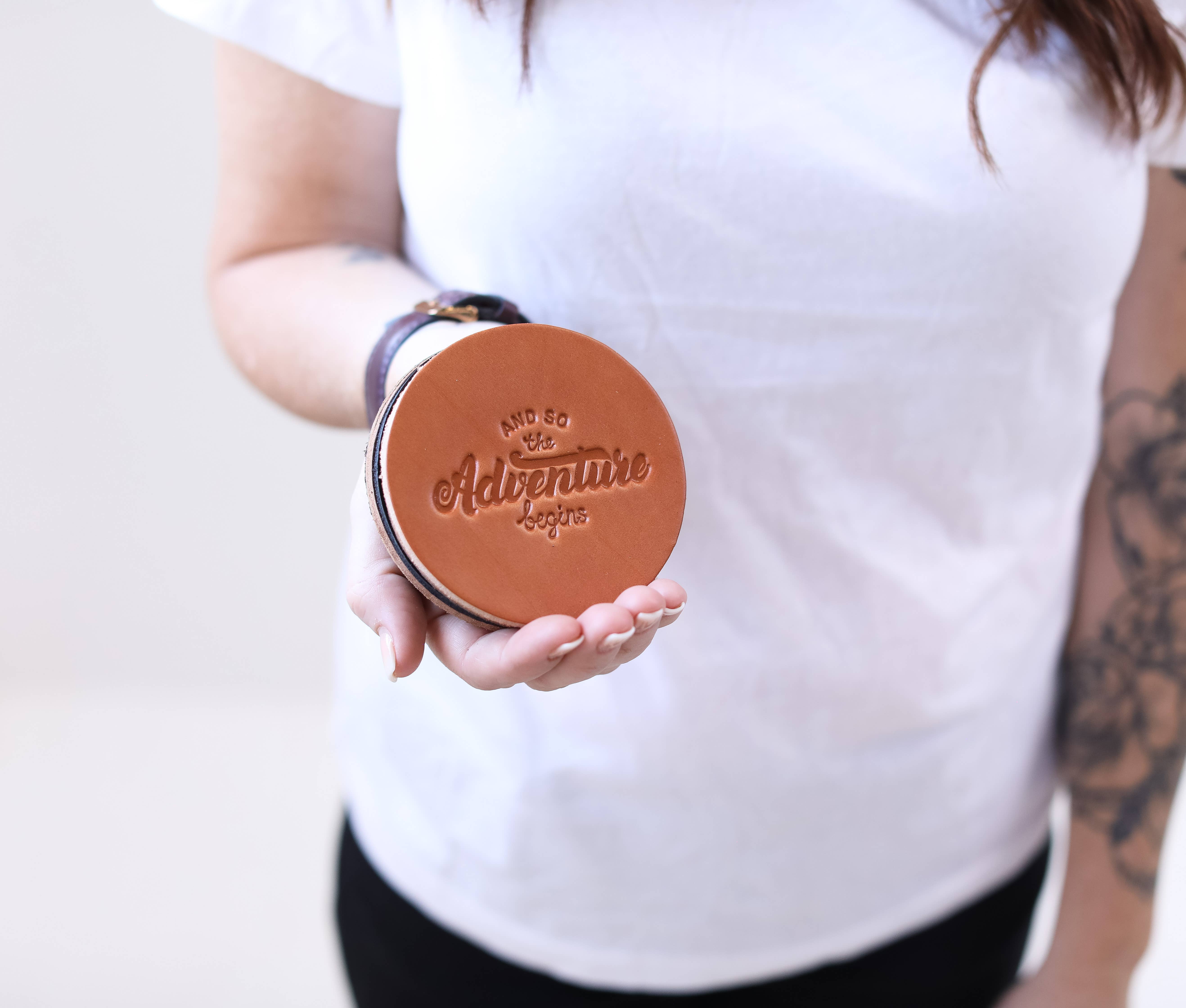 Lifetime Leather Co – Base de copos por atacado – Porta-copos de couro - conjunto de 46