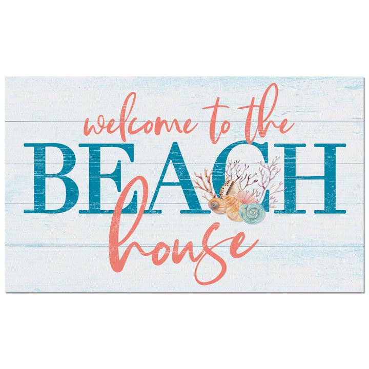 CounterArt/Highland Home/Thirstystone/CoasterStone - Wholesale Door Mat - Beach House Welcome Indoor/Outdoor Entryway Mat