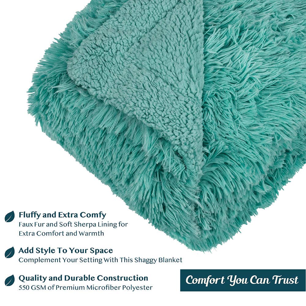 Pavilia - Wholesale Decoratiedeken - Pluche Sherpa Plaid van Imitatiebont40