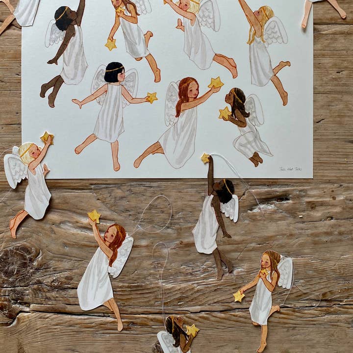 Tall Hat Tales - Vendita all'ingrosso Kit per lavoretti fai da te - Angeli con stelle0
