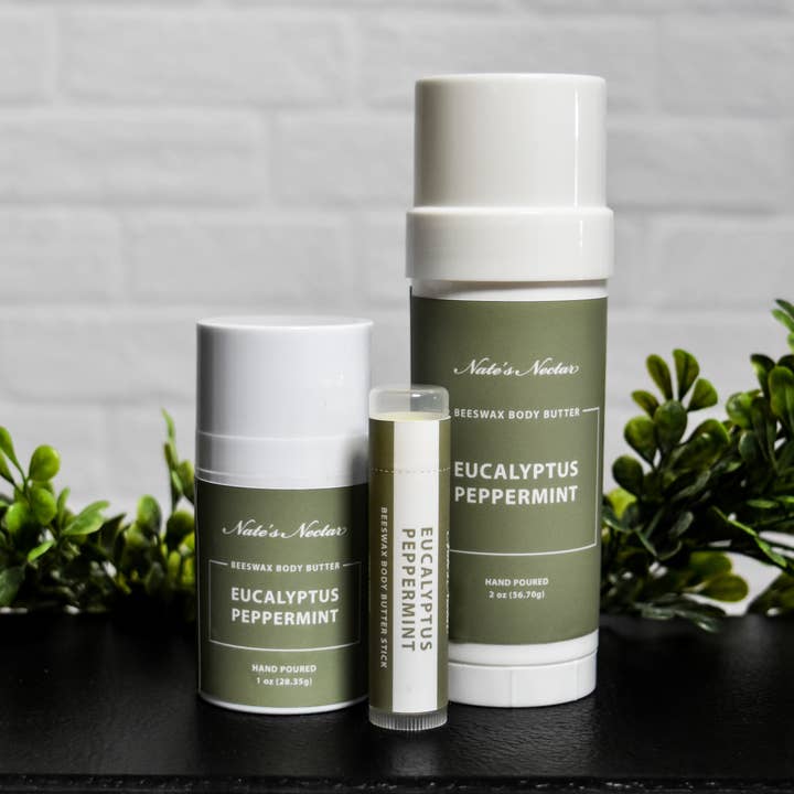 Eucalyptus Peppermint Beeswax Body Butter for wholesale by Nate's Nectar