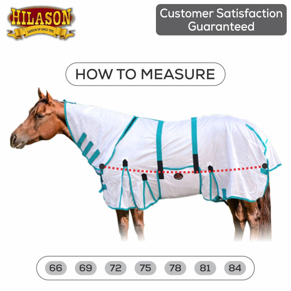 HILASON - Wholesale Horseback Riding Gear - HILASON Horse Fly Sheet - Summer Spring UV Protection Mesh Bug Mosquito FlySheet for Horses | Fly-Sheet2