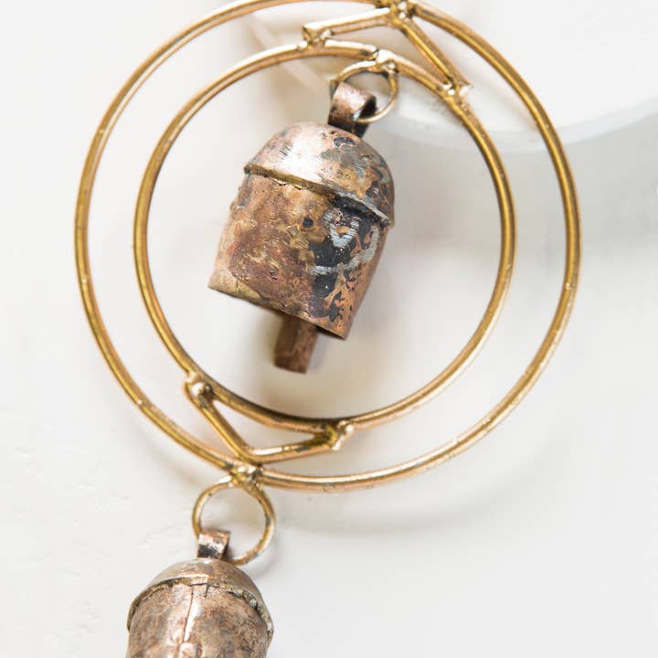 Matr Boomie Fair Trade - Wholesale Wind Chime - Ushas Dawn Short Rustic Bell Wind Chime - Handmade1