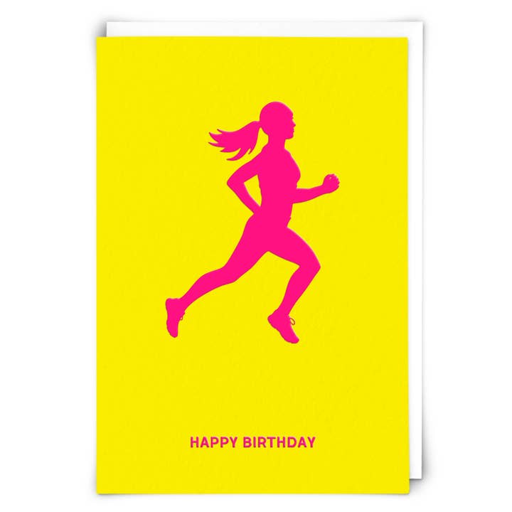 Carte de vœux jaune en cours pour la vente par Redback Cards UK