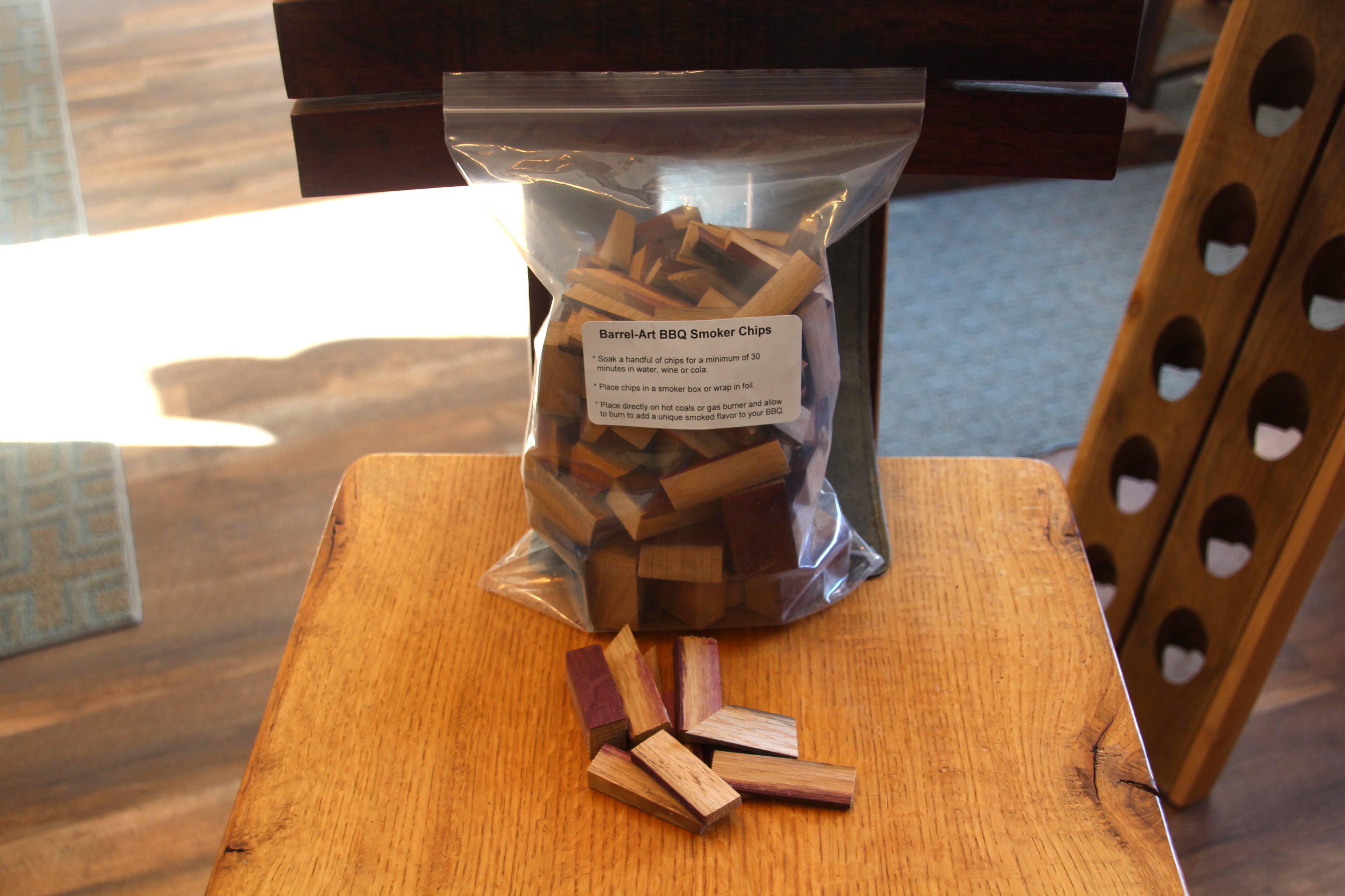 Barrel-Art - Wholesale Outdoor Grill Tools - BBQ Smoker Chips- Choice of Wine or Whiskey Barrel3