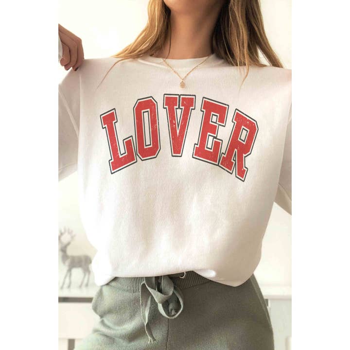 A. BLUSH CO - Wholesale Graphic Sweatshirt - Women's - LOVER Graphic Sweatshirt1