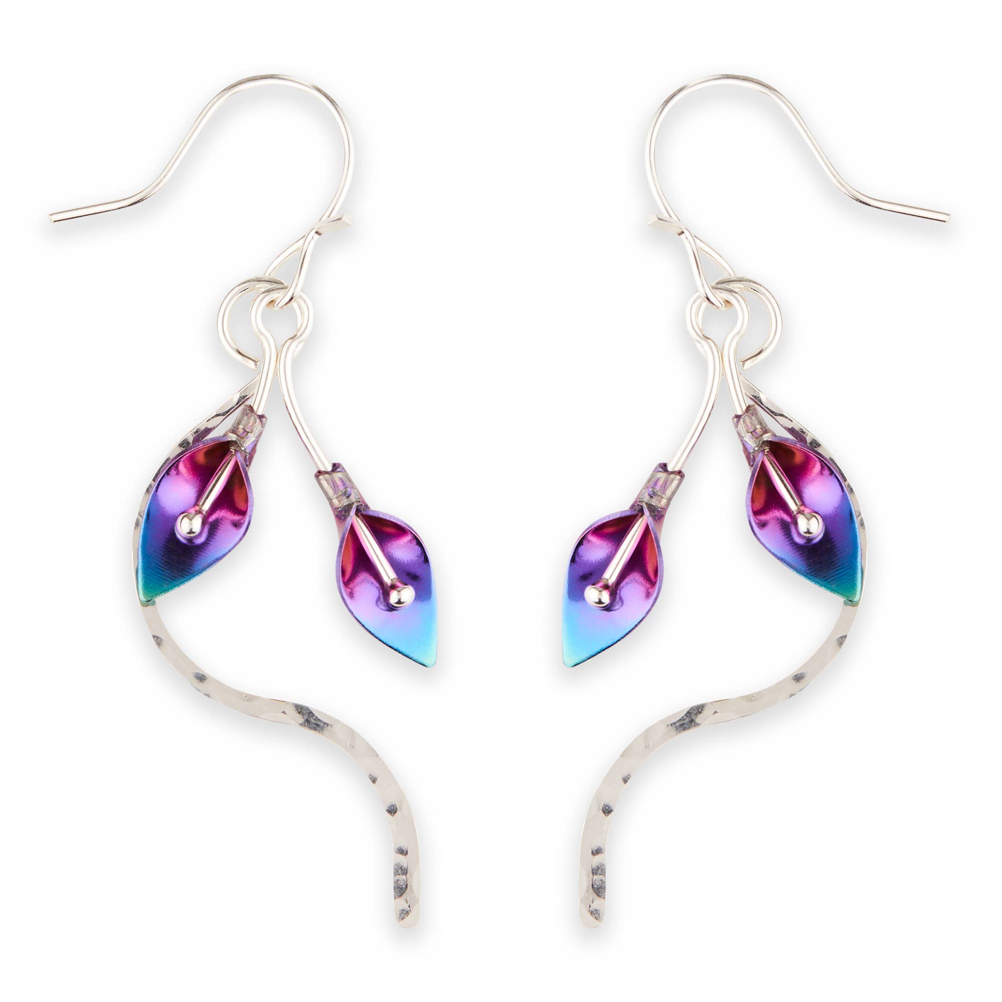 Mark Steel Jewelry - Wholesale Dangle Earrings - Calla Lily Stem Dangle Earring 2