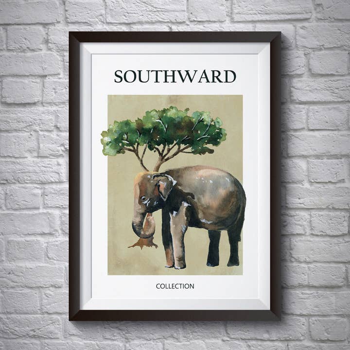 African Majesty - Southward Collection - Elephant Poster for wholesale by Artcamia
