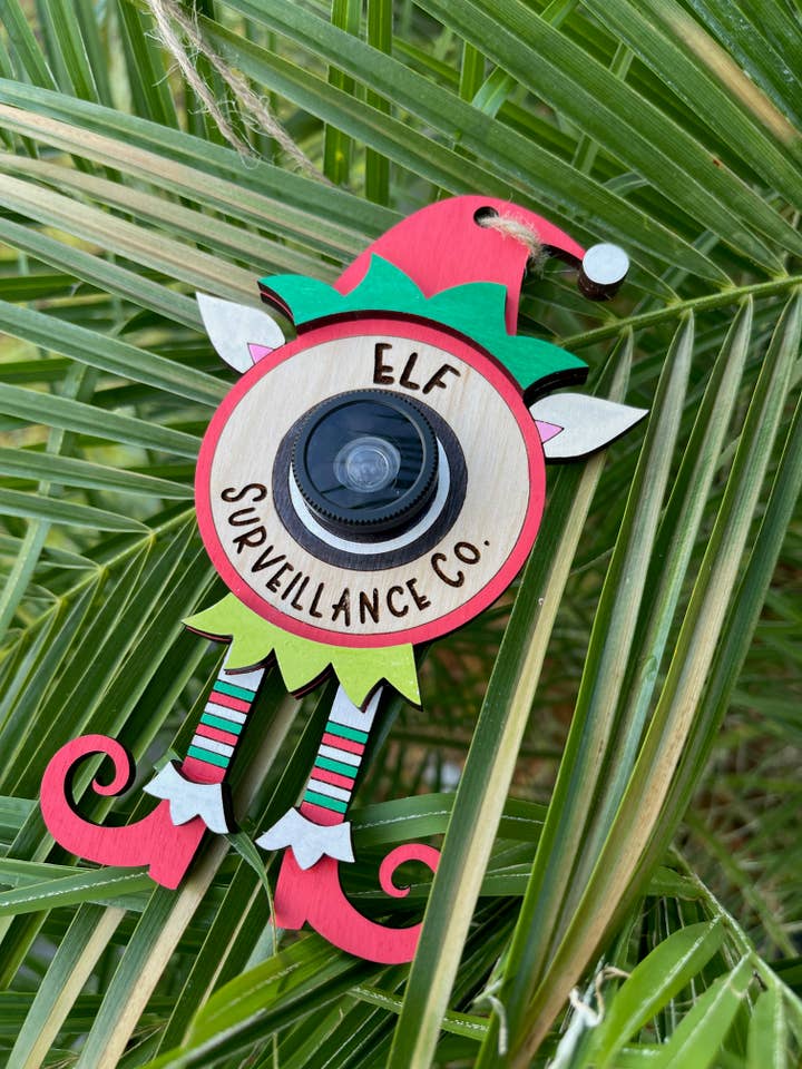 Décoration de surveillance du Père Noël | Ornement de surveillance pour la vente par BUBBLEHEAD INK