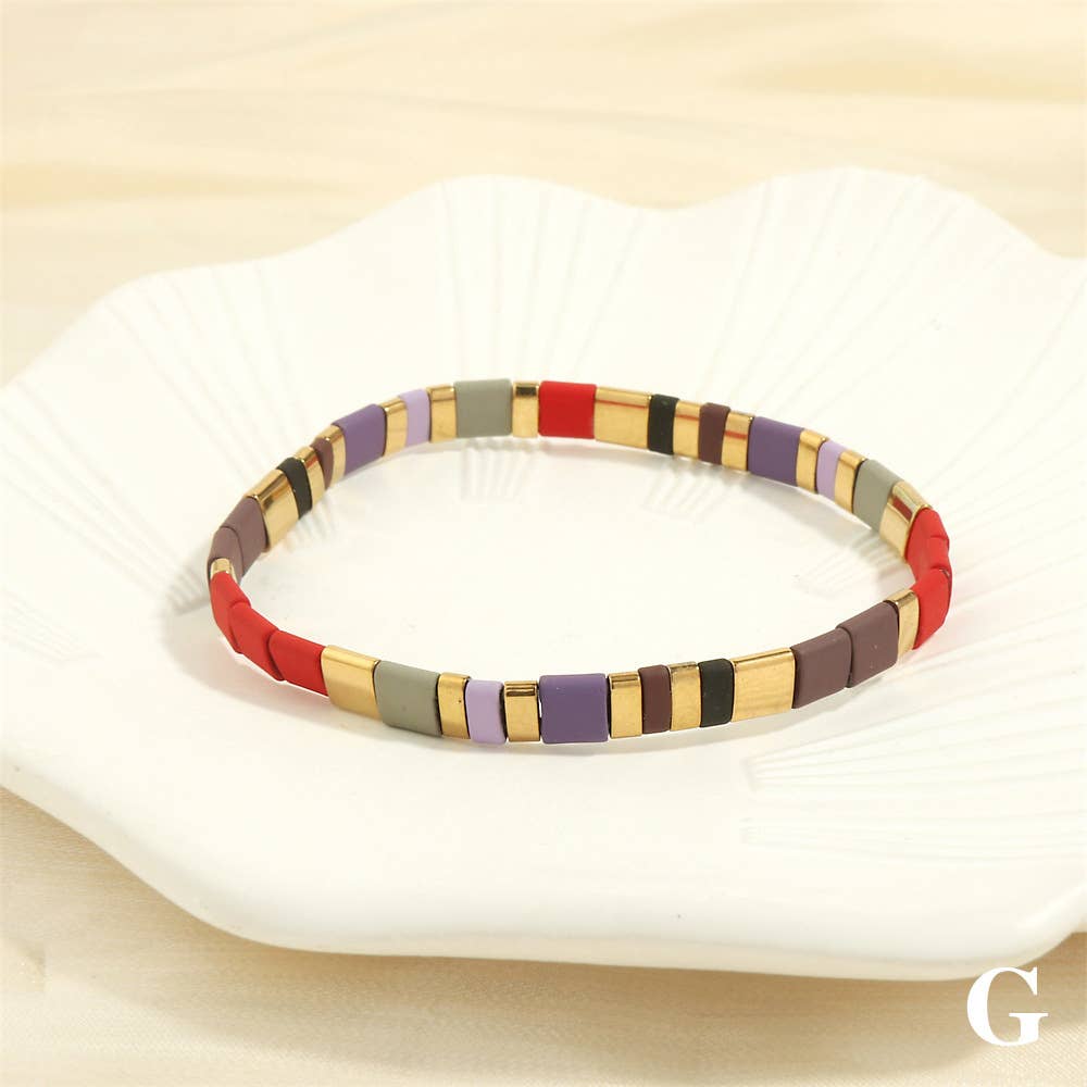 Mio Queena – Engroshandel Perlearmbånd – 5 mm TILA perle armbånd med elastik - BJ41