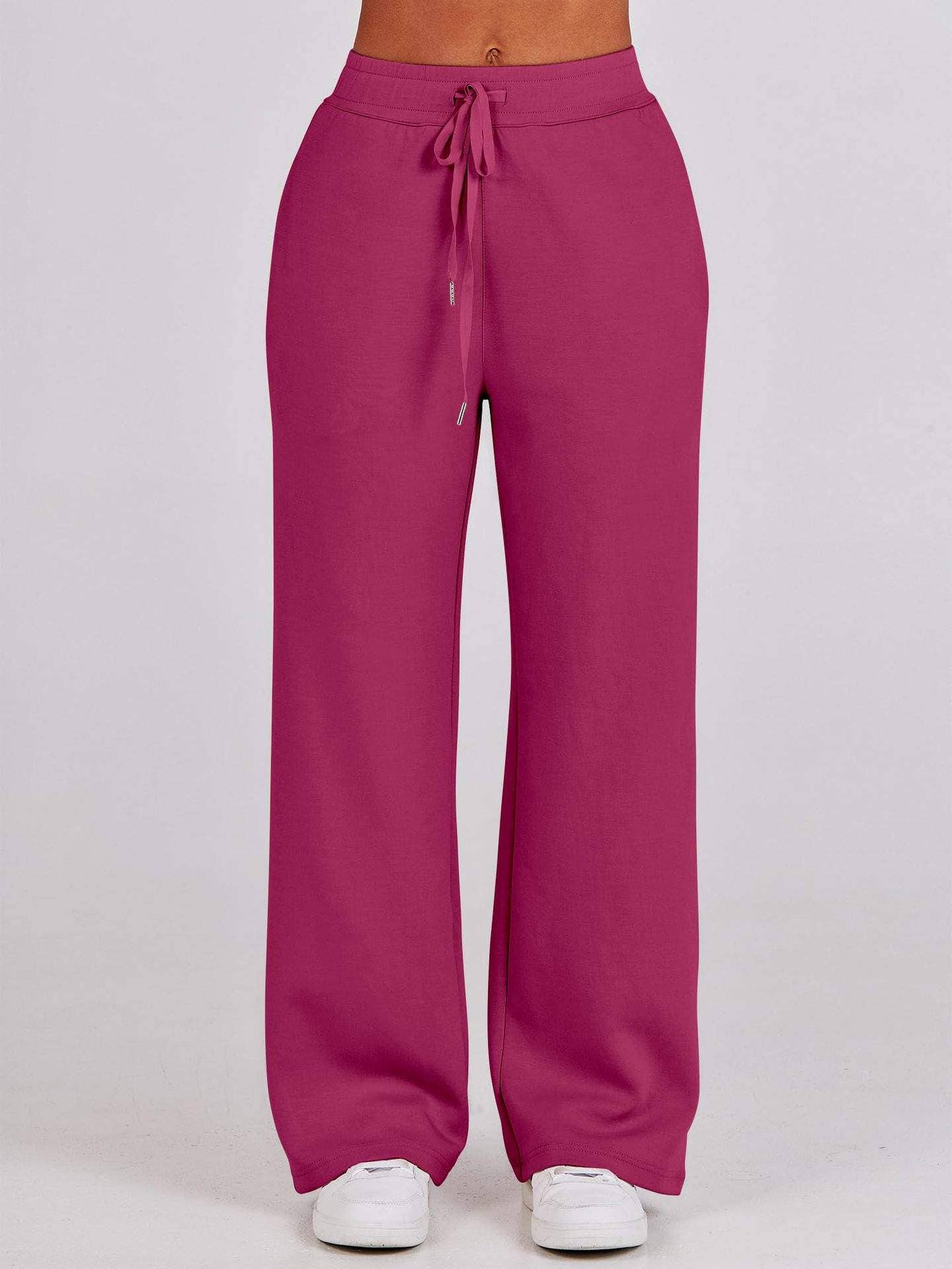 Queen Fashion - Wholesale Top & Skirt Set - Women's - long sleeved sweater wide leg pants two piece set56